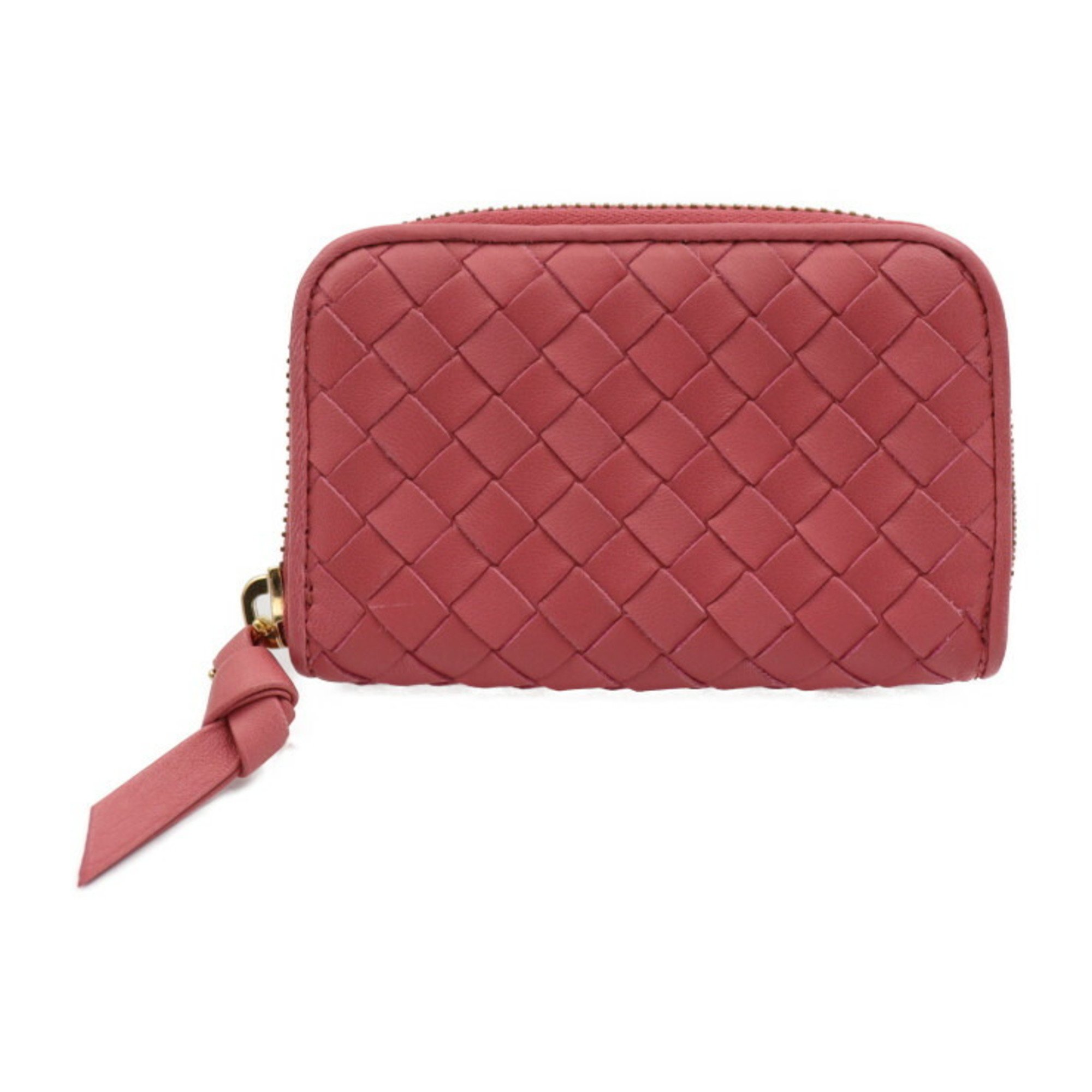 Bottega Veneta Bottega Veneta Intrecciato Coin Case 114075 Leather Pink Serie...
